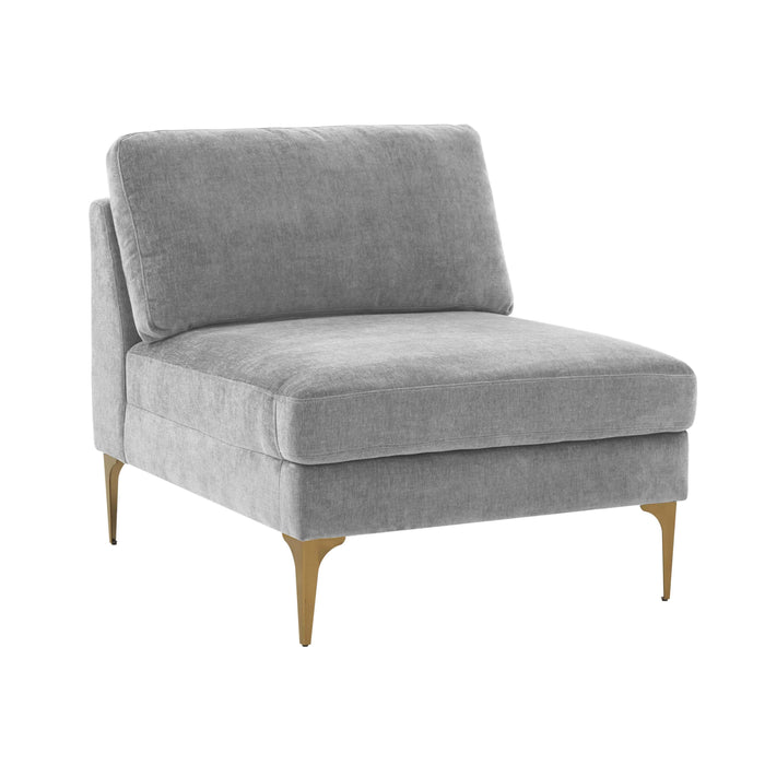 Serena - Velvet Armless Chair