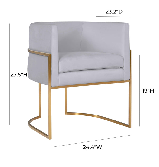 Giselle - Velvet Dining Chair Gold Leg