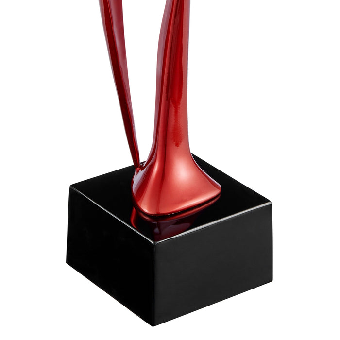 Allegra  32.5-Inch Sculpture - Metallic Red