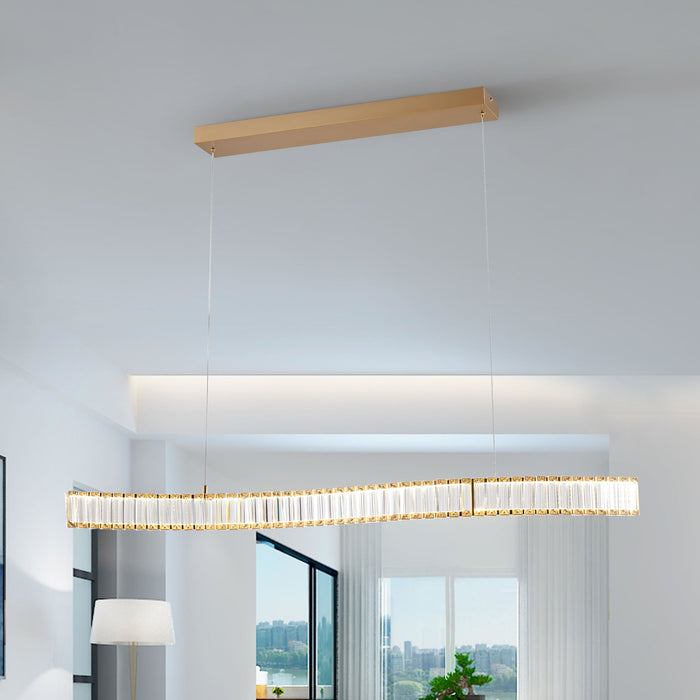 Alexandria Brushed Gold Chandelier