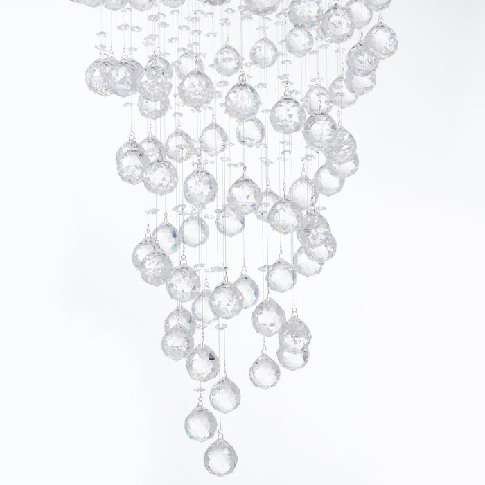 Crystal Chandelier Double Helix// 7 Light, 38" Hanging Length