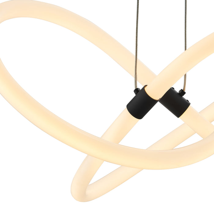 Daisy LED Adjustable Chandelier // Matte Black