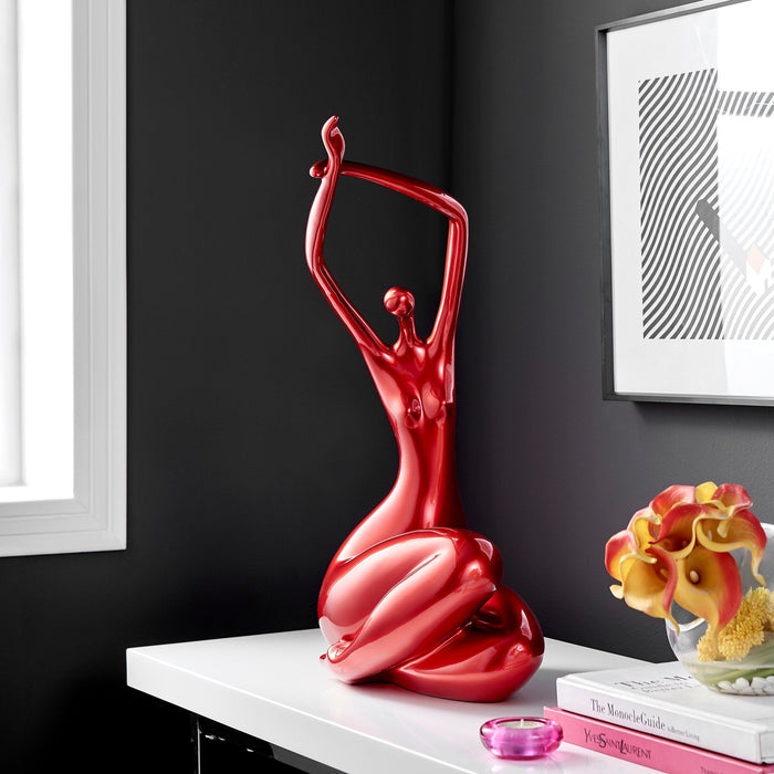 Elizabeth Sculpture // Large Metallic Red