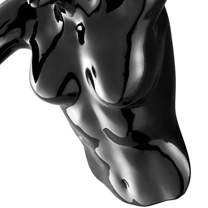 Black Wall Runner 13" Woman Sculpture