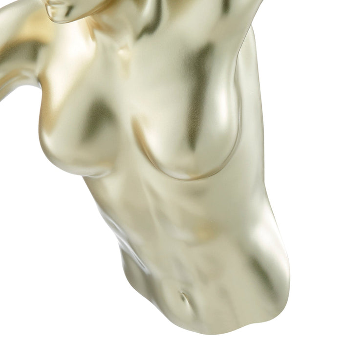 Gold Wall Runner 20" Woman Sculpture