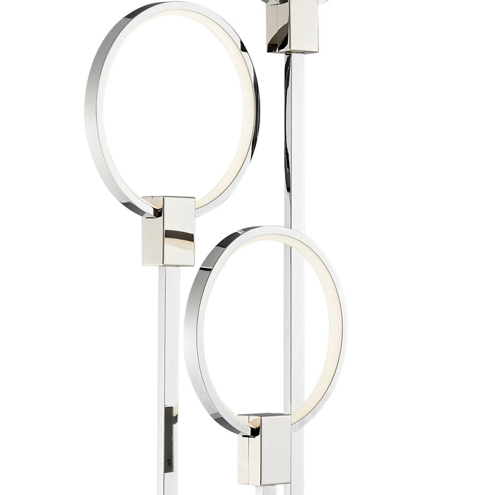 Hong Kong LED Floor Lamp // Chrome