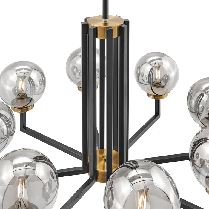 Monachopsis Small  Gold & Black Chandelier