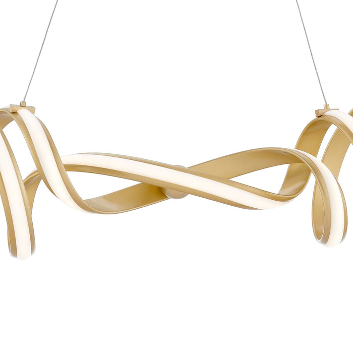 Munich LED Horizontal Chandelier // Gold