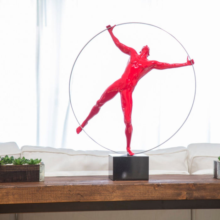 Ring Man Sculpture // Red