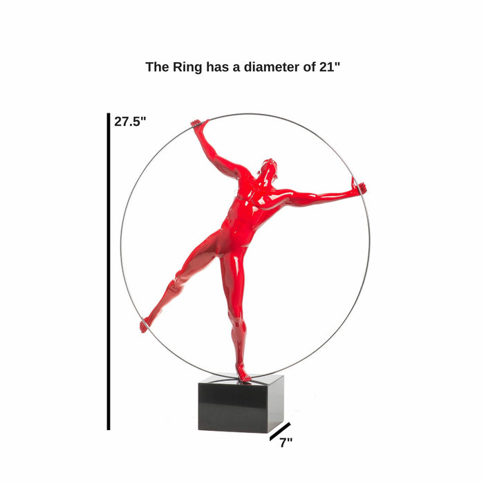 Ring Man Sculpture // Red