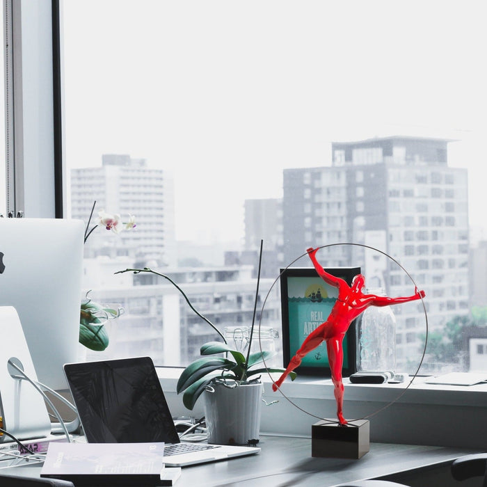 Ring Man Sculpture // Red