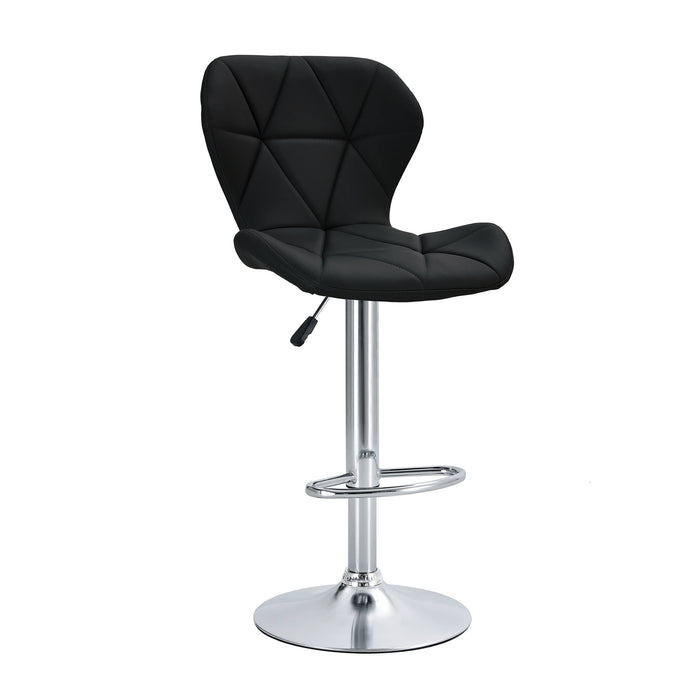 Luxe Swivel Elegance - Set of Two Stools // Black