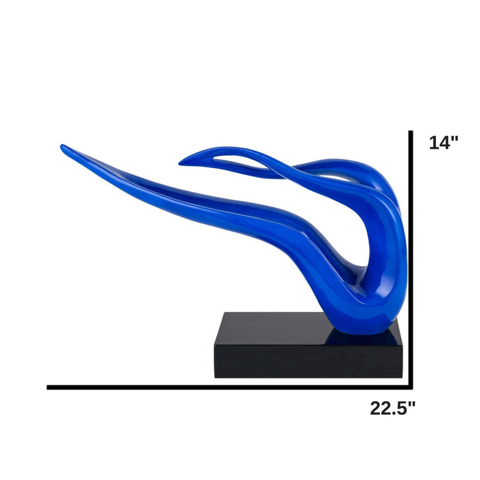 Saggita Abstract Sculpture // Blue