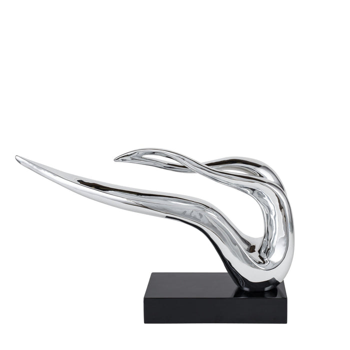 Saggita Abstract Sculpture //  Chrome