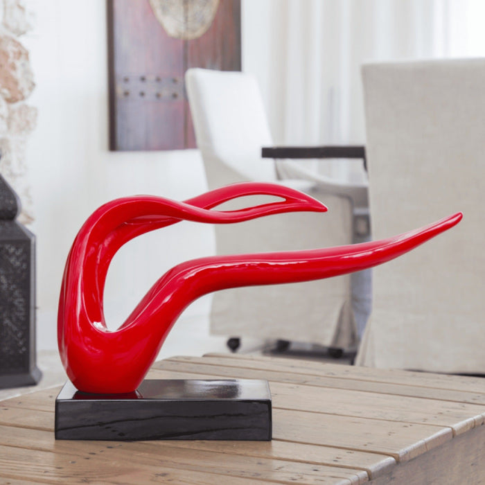 Saggita Abstract Sculpture // Red