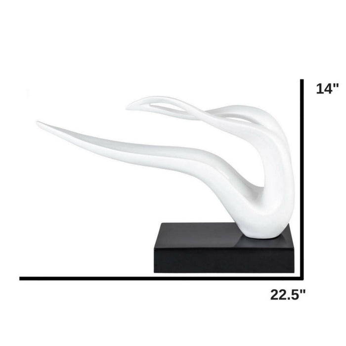 Saggita Abstract Sculpture // White