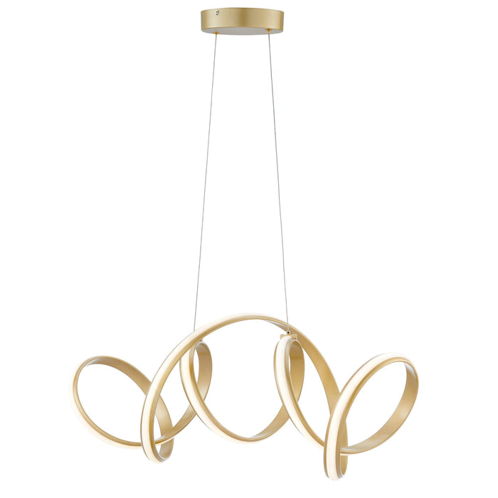 Seville LED Chandelier // Gold