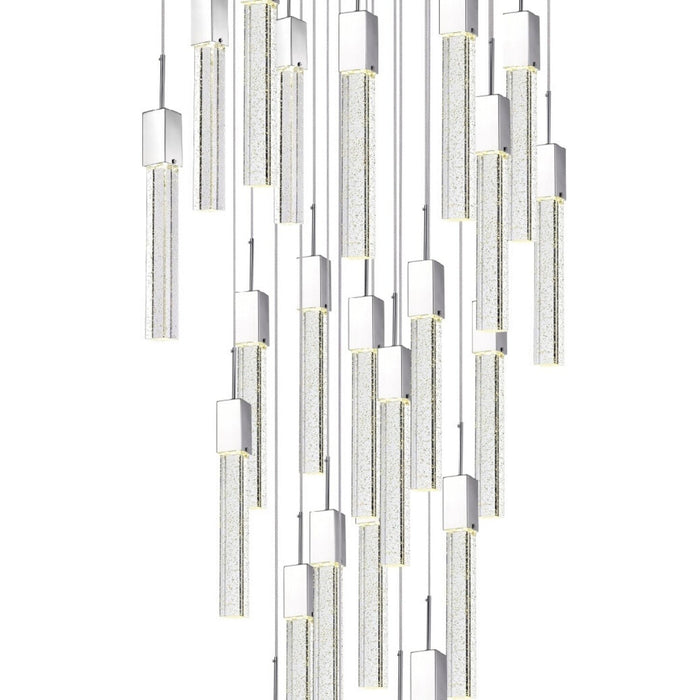 Sparkling Night Chandelier Vertical // XL  25  Light