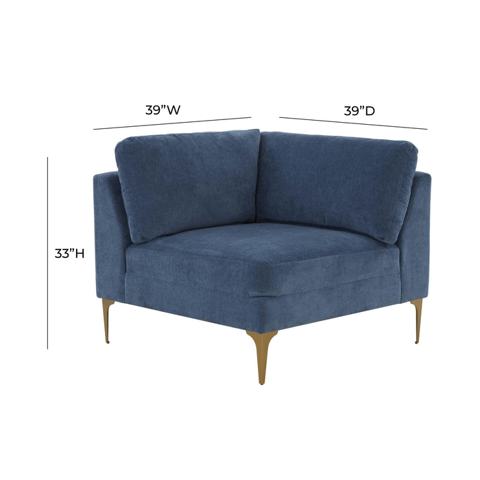 Serena - Velvet Armless Chair