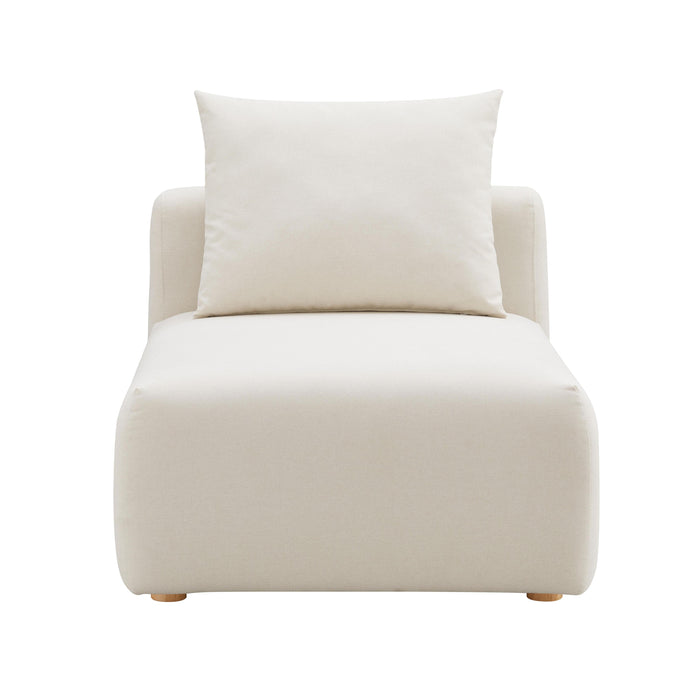 Hangover Cream Performance Linen Modular Armless Chair