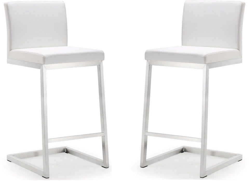 Parma - Stainless Steel Counter Stool (Set of 2)