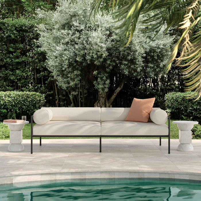 Vera Cream Performance Fabric Outdoor Sofa