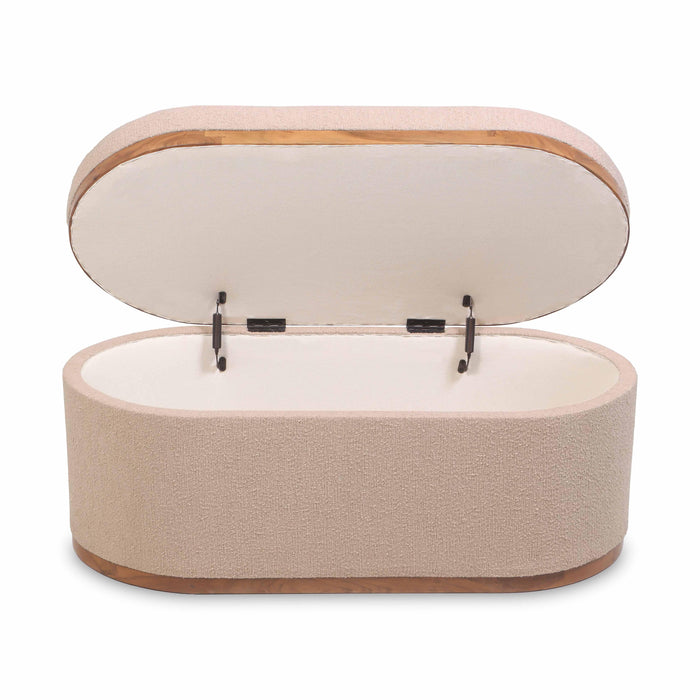 Olivier - Boucle Oval Storage Ottoman