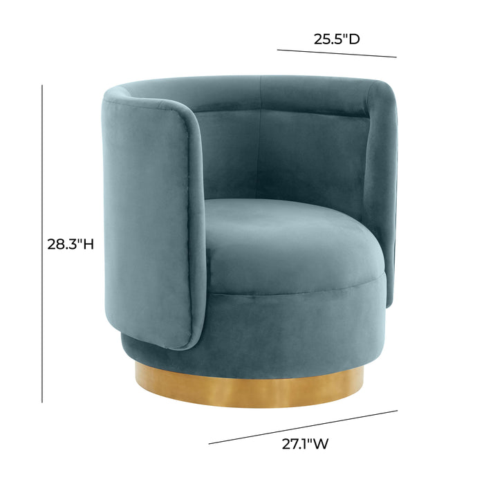 Remy - Velvet Swivel Chair