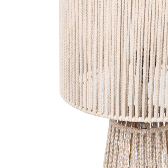 Beam Cream Natural Jute Floor Lamp