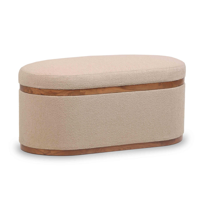 Olivier - Boucle Oval Storage Ottoman