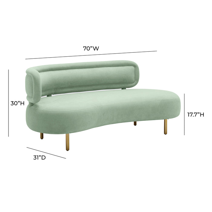 Tischa - Boucle Velvet Sofa