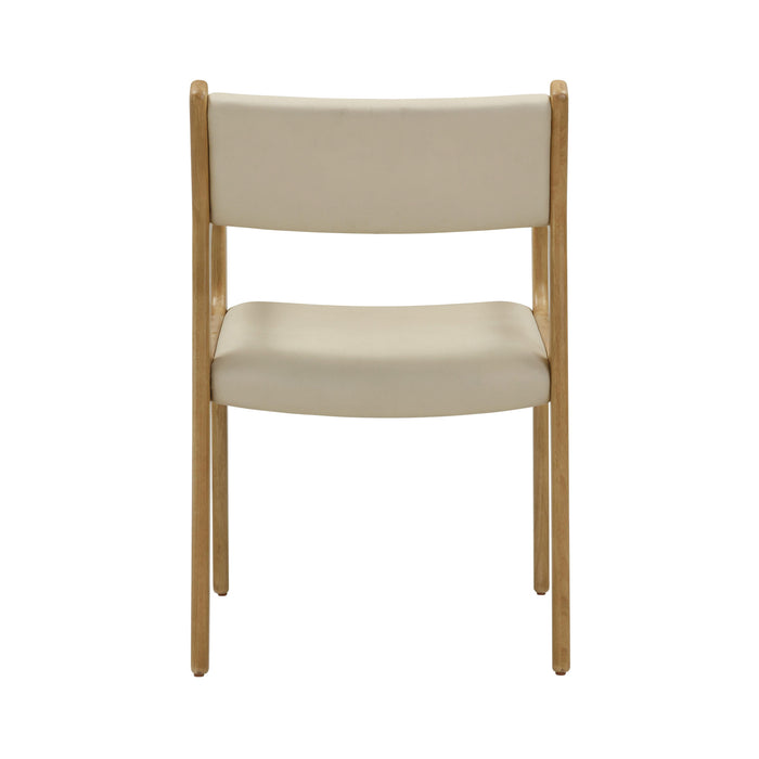 Ari Cream Performance Vegan Leather Dining Chair - Set of 2