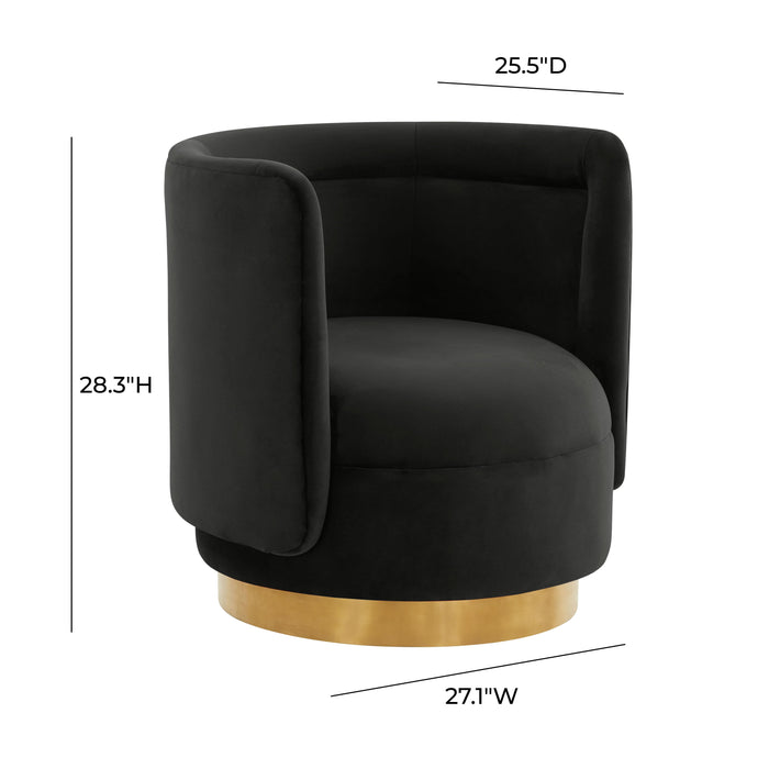 Remy - Velvet Swivel Chair