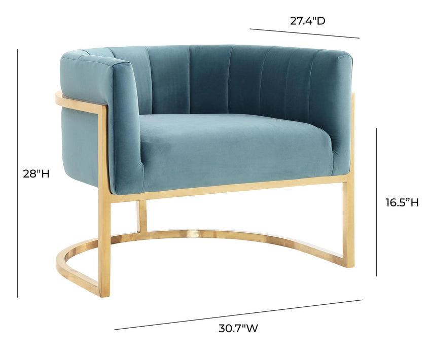 Magnolia - Chair with Gold Base