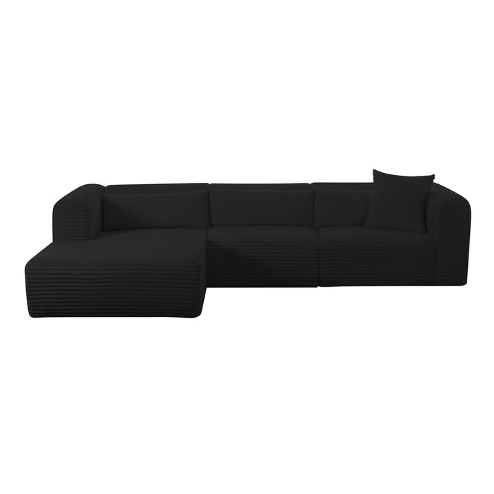 Tarra - Fluffy Oversized Corduroy Modular Sectional