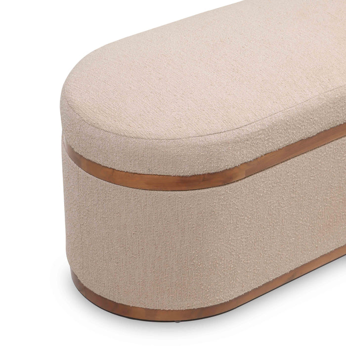 Olivier - Boucle Oval Storage Ottoman