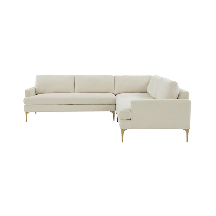 Serena - Velvet L-Sectional