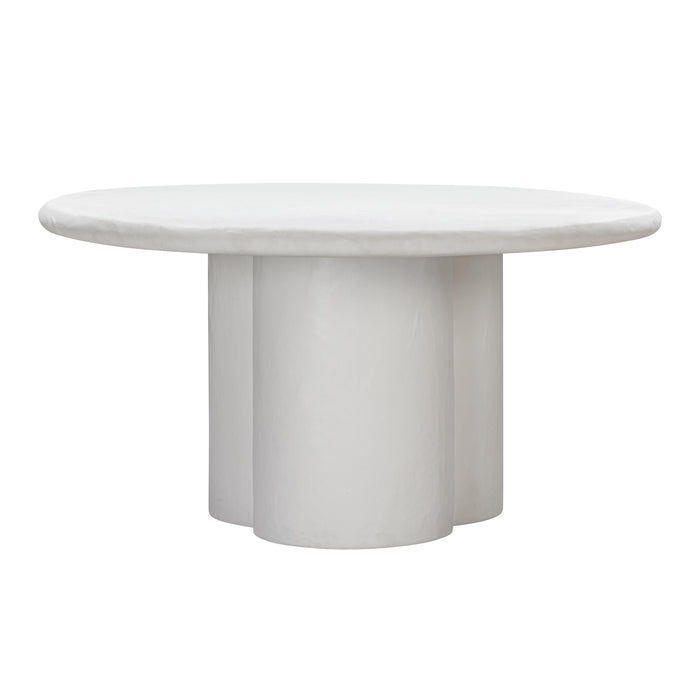 Elika - Faux Plaster Round Dining Table