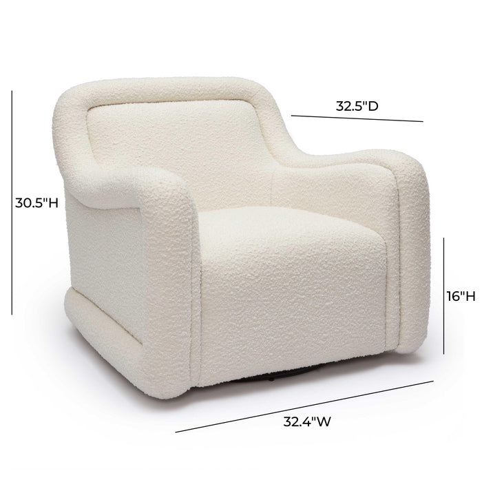 Charli - Boucle Swivel Chair