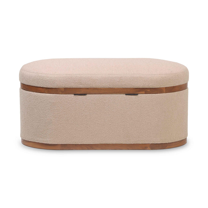 Olivier - Boucle Oval Storage Ottoman