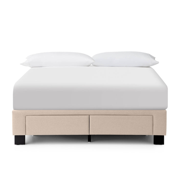 Duncan - Queen Platform Bed Base - Stone