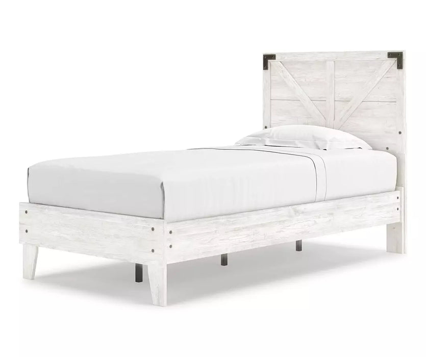 Shawburn Twin Platform Crossbuck Bed - CLOSEOUT SPECIAL!