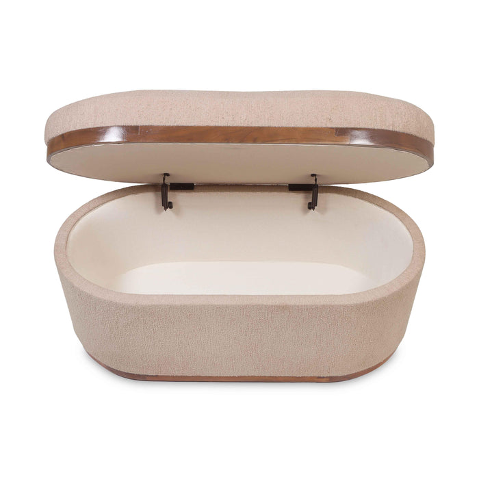 Olivier - Boucle Oval Storage Ottoman