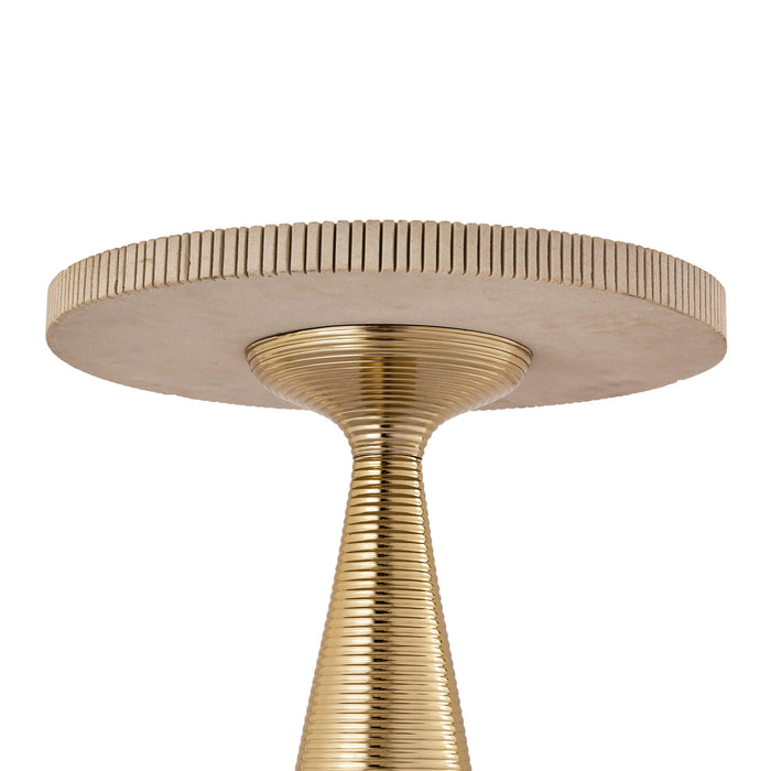 Celeste Ribbed Side Table