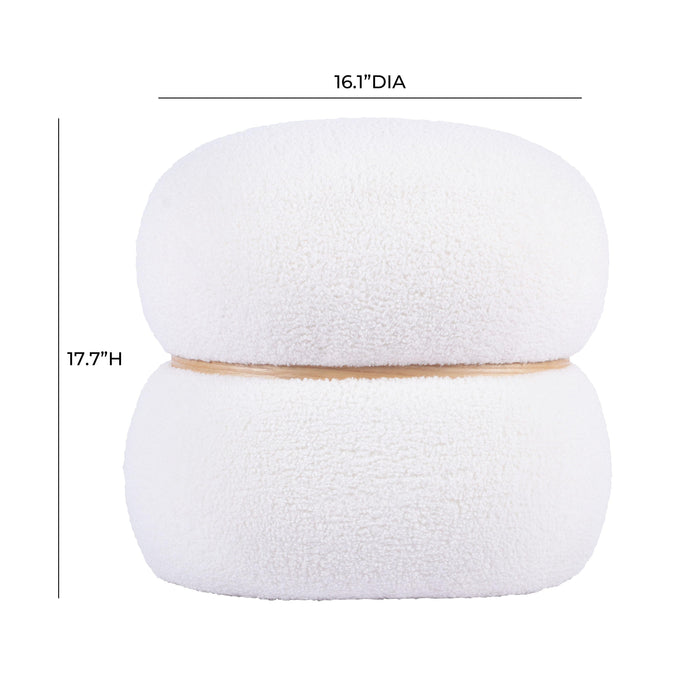 Helga - Vegan Shearling Ottoman