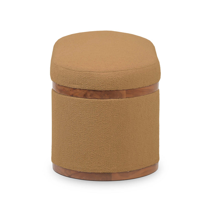 Olivier - Boucle Oval Storage Ottoman