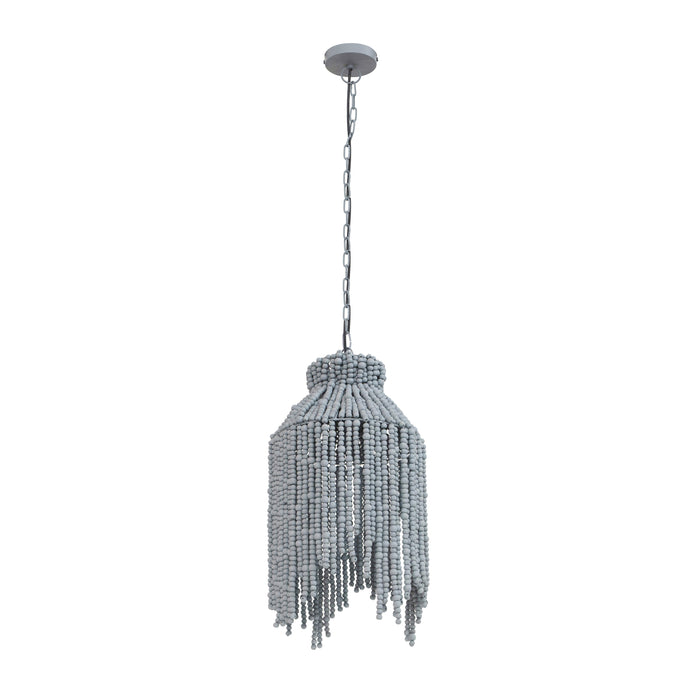 Esther - Beaded Pendant Lamp - Dark Gray