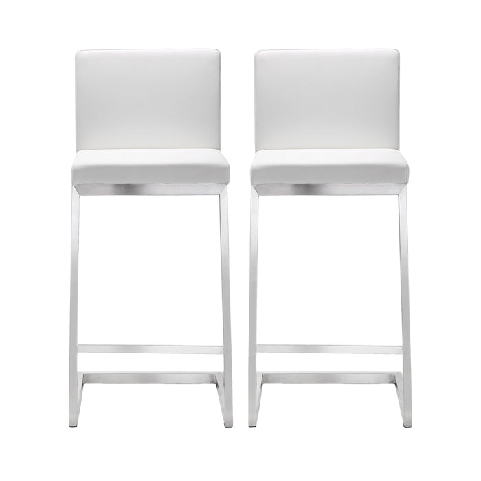 Parma - Stainless Steel Counter Stool (Set of 2)