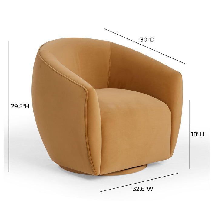 Jordan - Velvet Swivel Chair