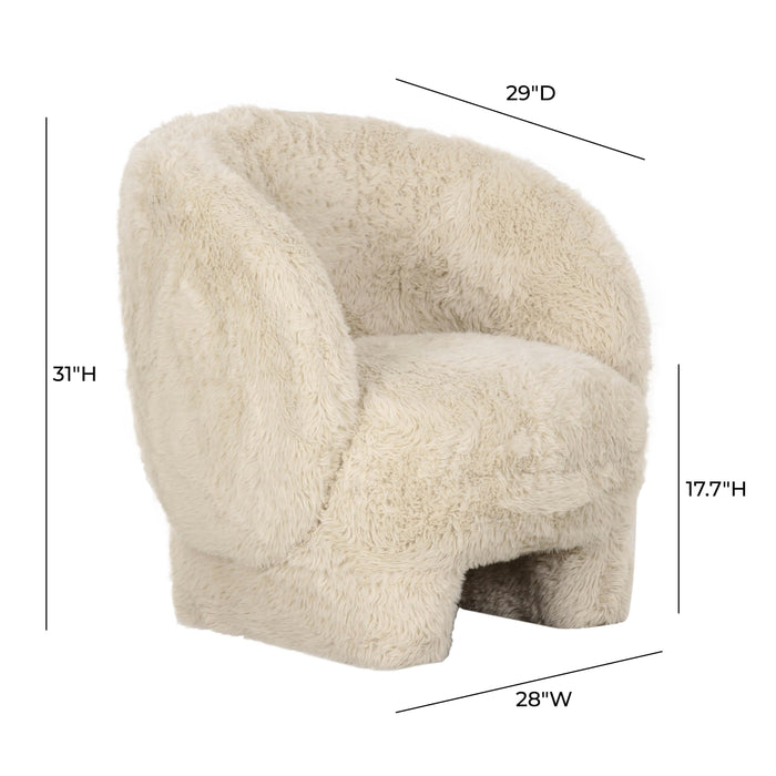 Kiki - Vegan Shearling Accent Chair